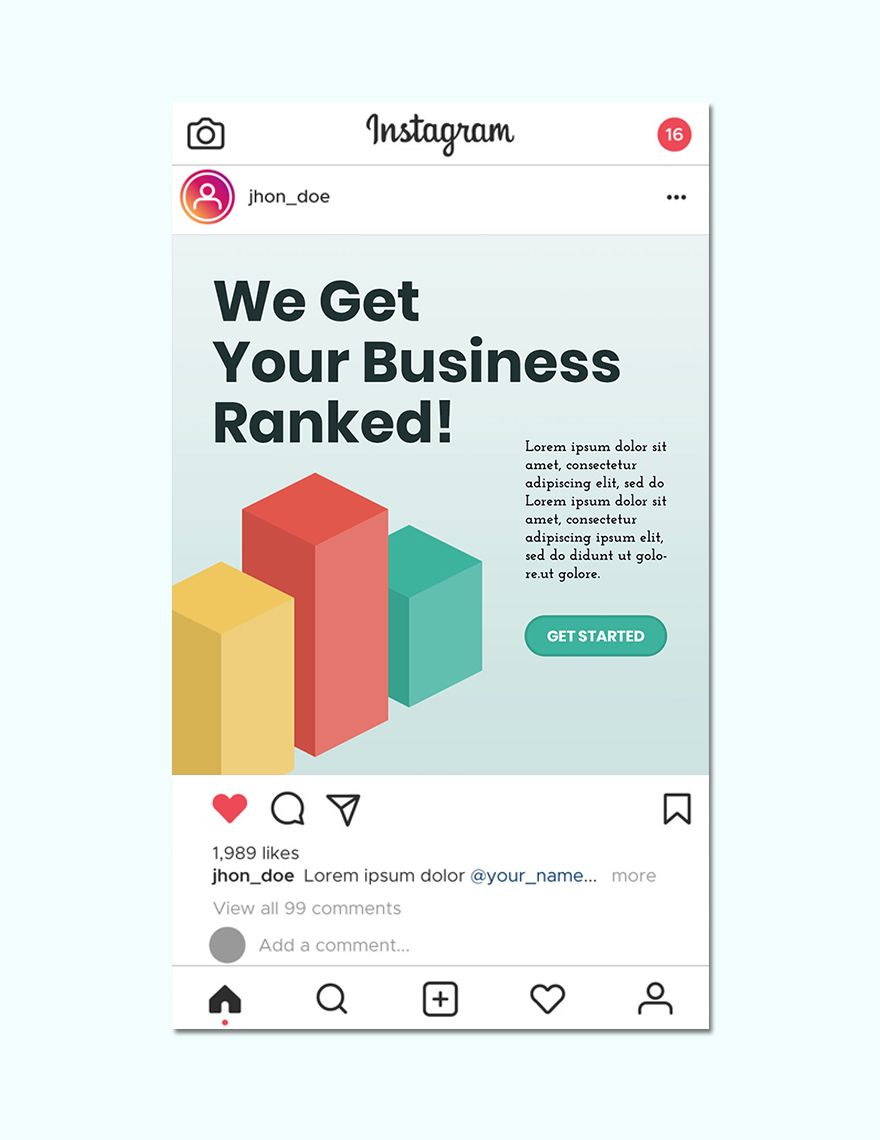SEO Company Instagram Ad Template