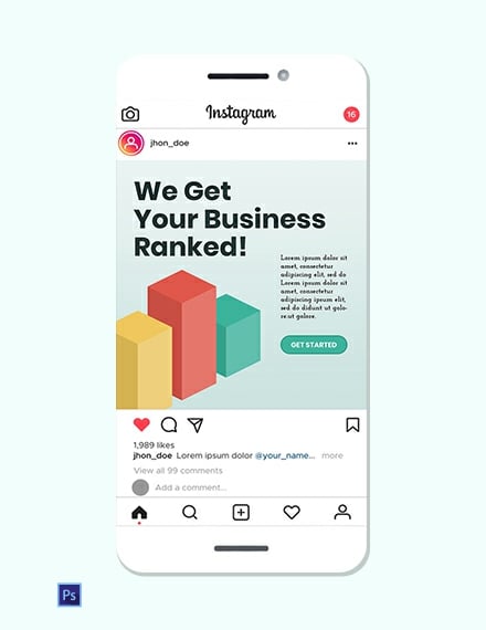 Download SEO Company Instagram Ad