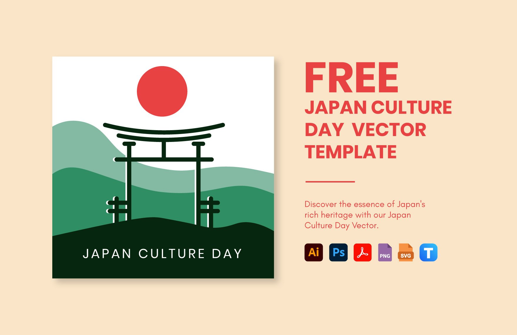 Japan Culture Day Vector in PDF, Illustrator, PSD, SVG, PNG