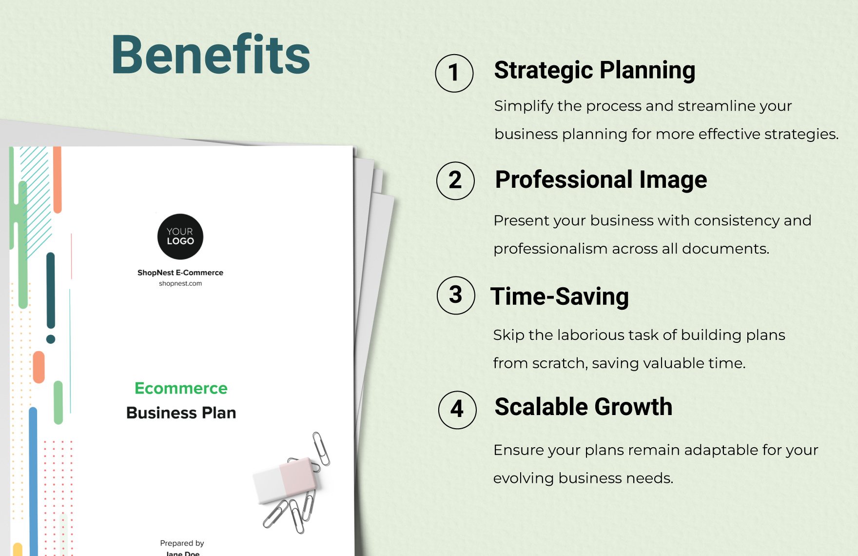 Ecommerce Business Plan Template