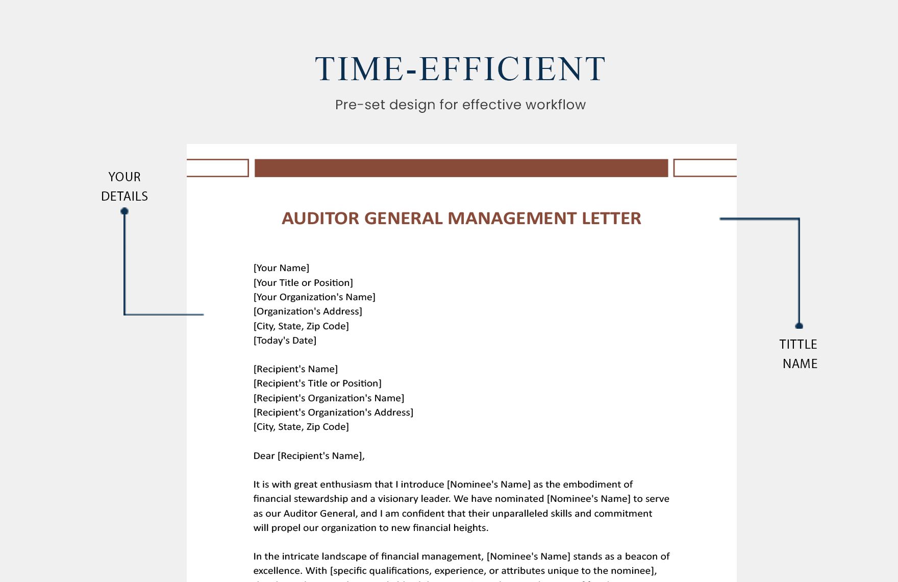 Auditor General Management Letter