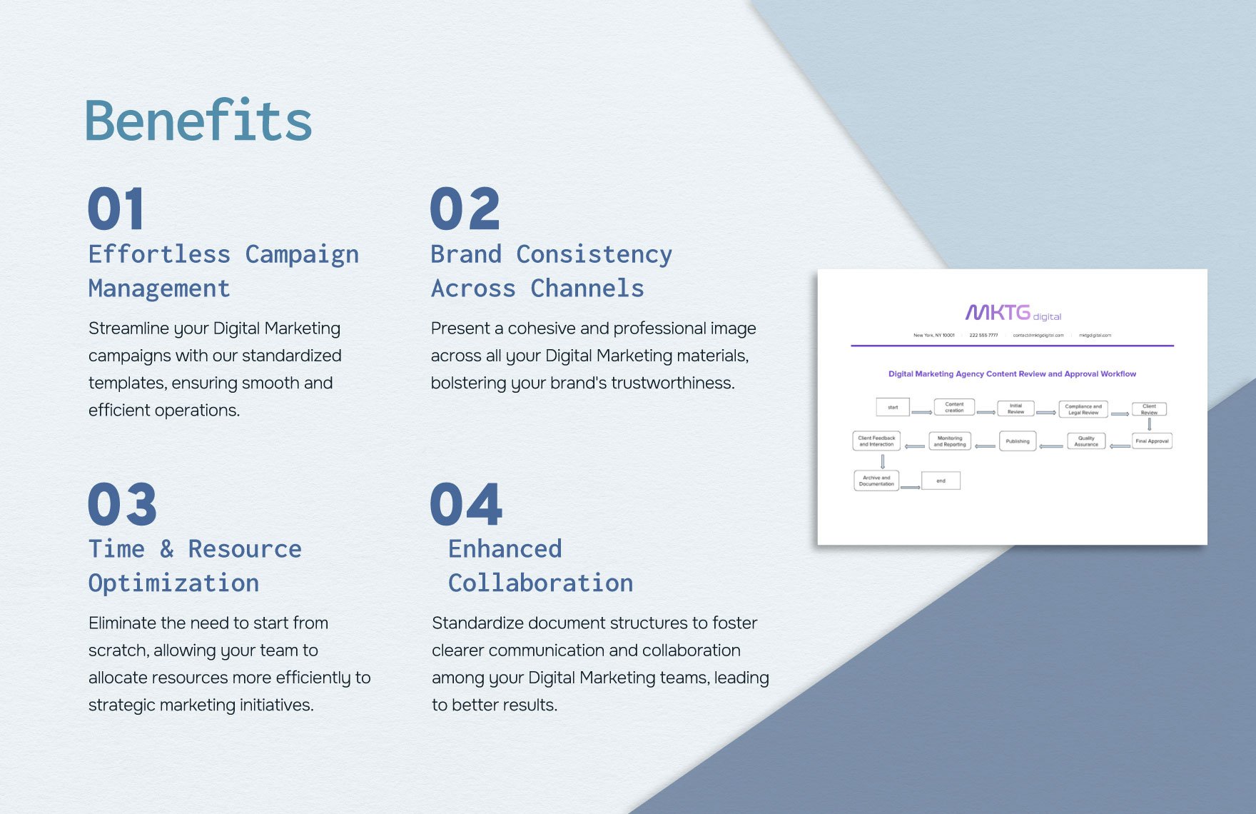 Digital Marketing Agency Content Review and Approval Workflow Template