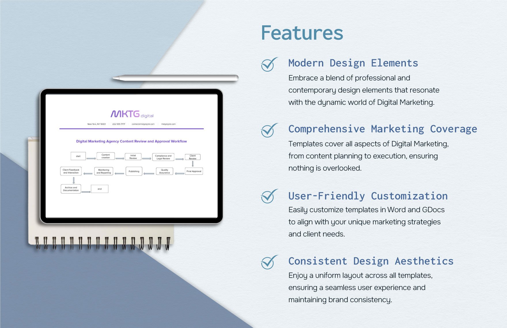 Digital Marketing Agency Content Review and Approval Workflow Template