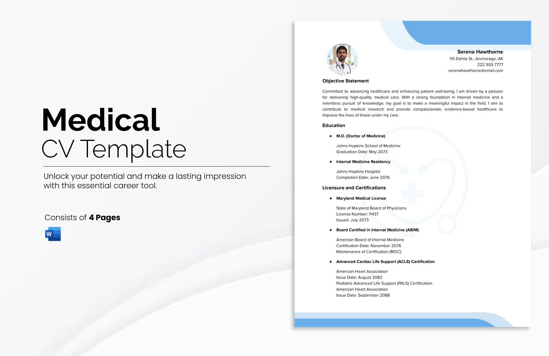 Medical CV Template 