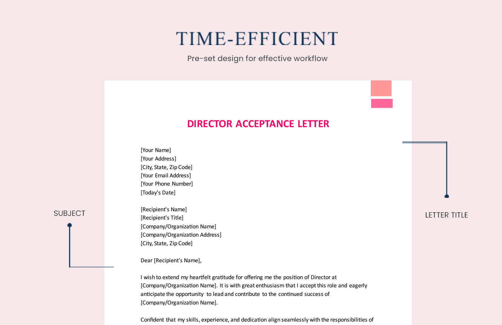Director Acceptance Letter