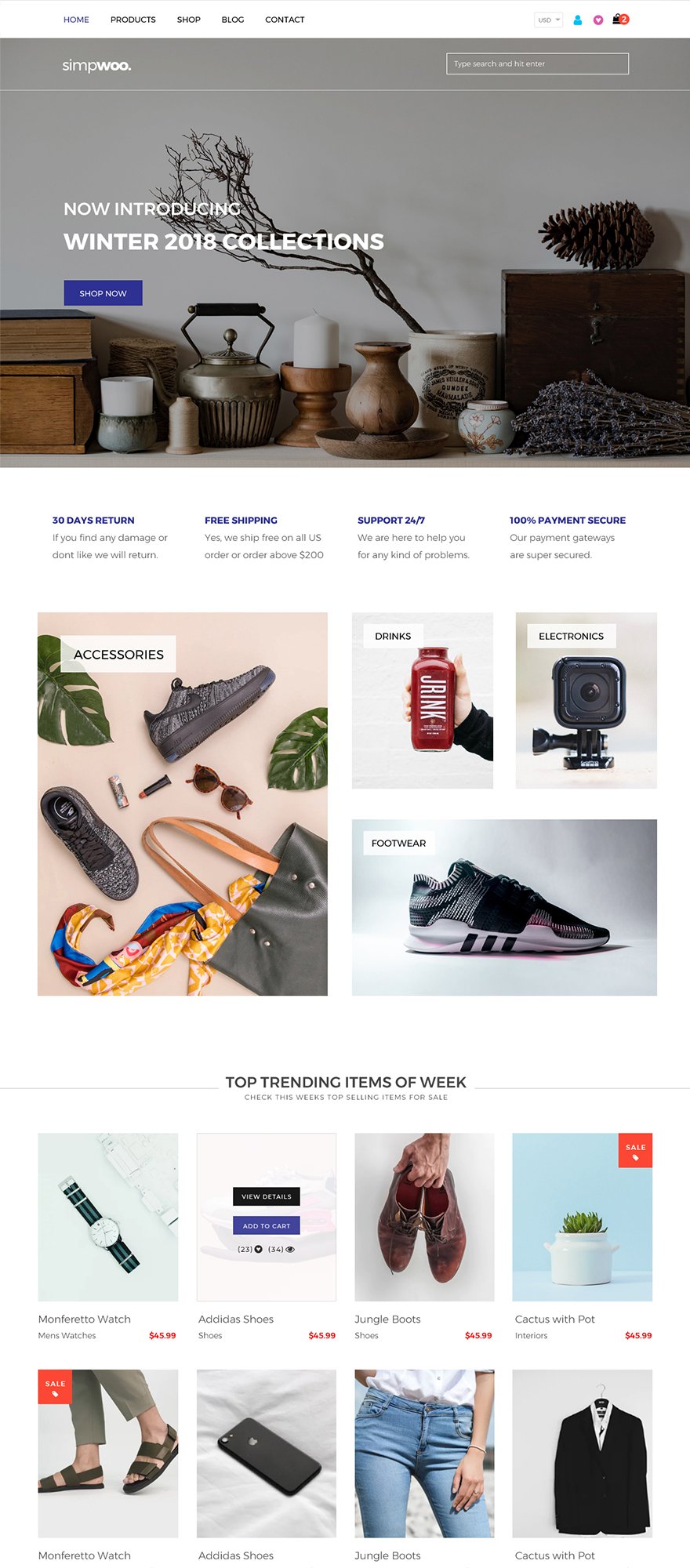 Fashion Store WordPress Theme Template