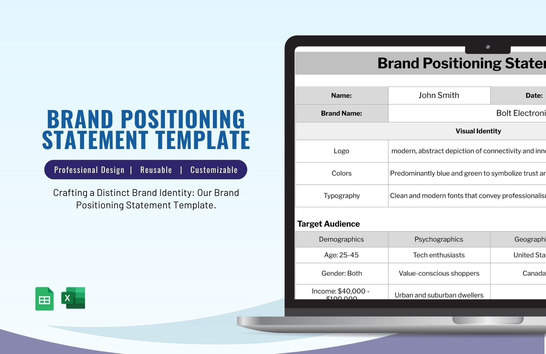 Free Brand Positioning Statement Template
