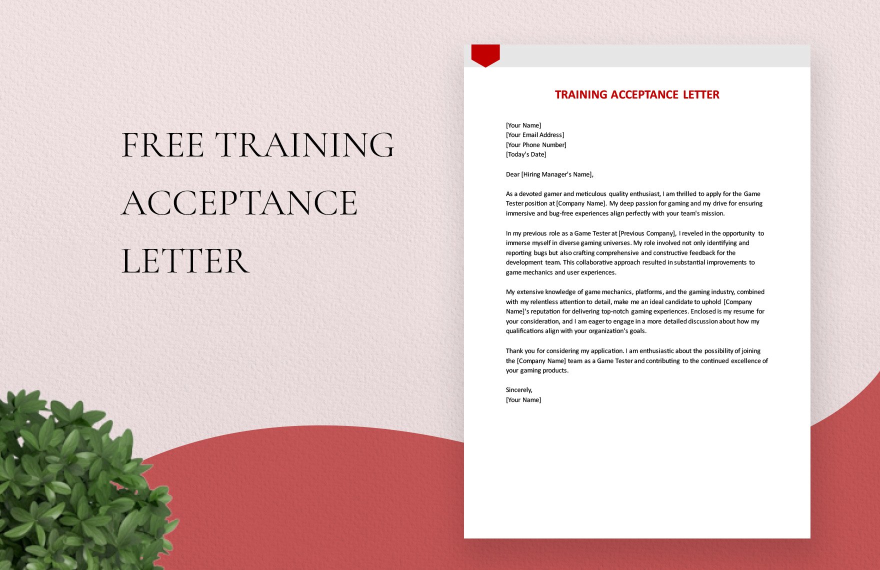 Training Acceptance Letter
