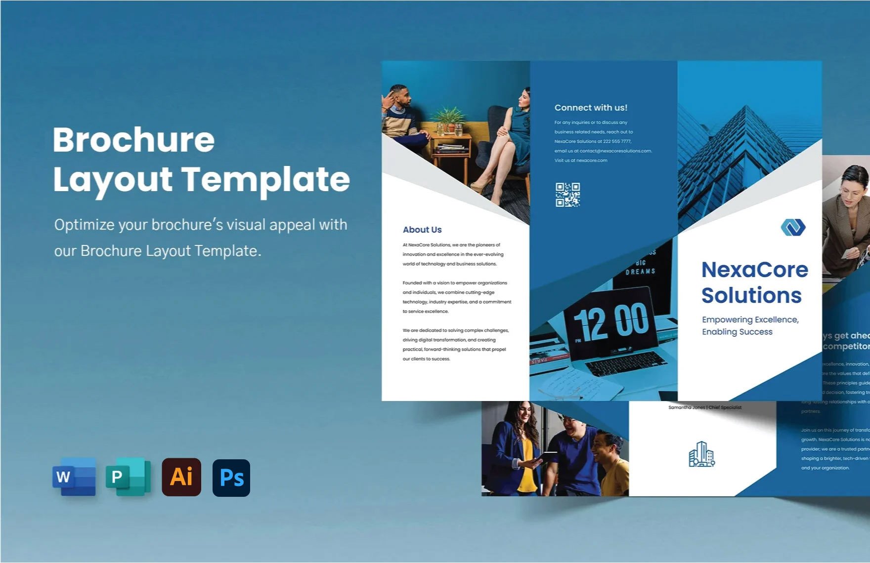 Free Brochure Layout Template in Word, Illustrator, PSD, Publisher