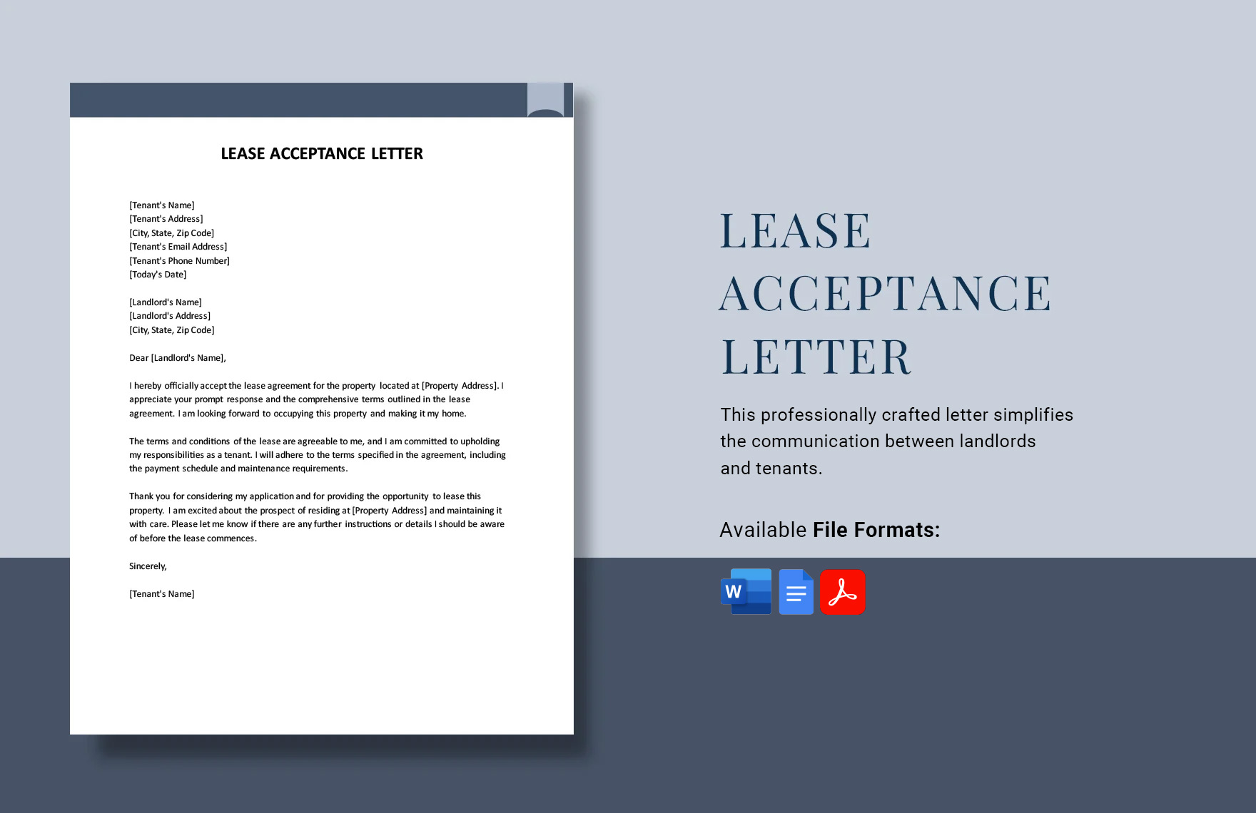 Acceptance Letter Templates In Word Acceptance Letter Format In Word