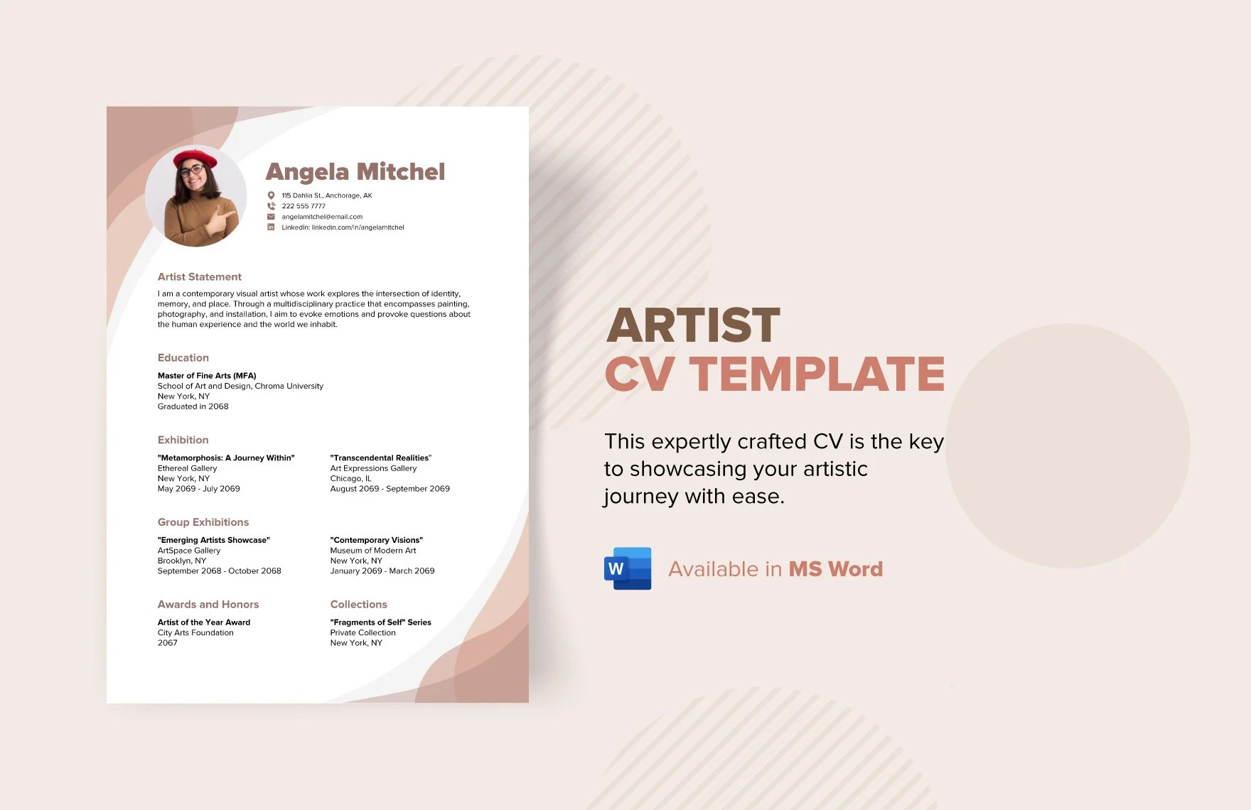 Artist CV Template