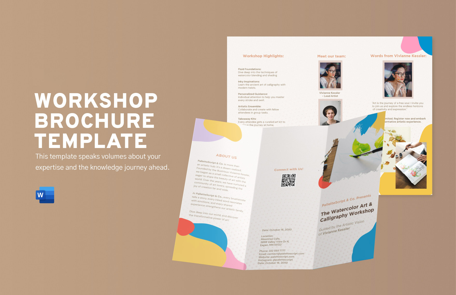 Workshop Brochure Template in Word - Download | Template.net