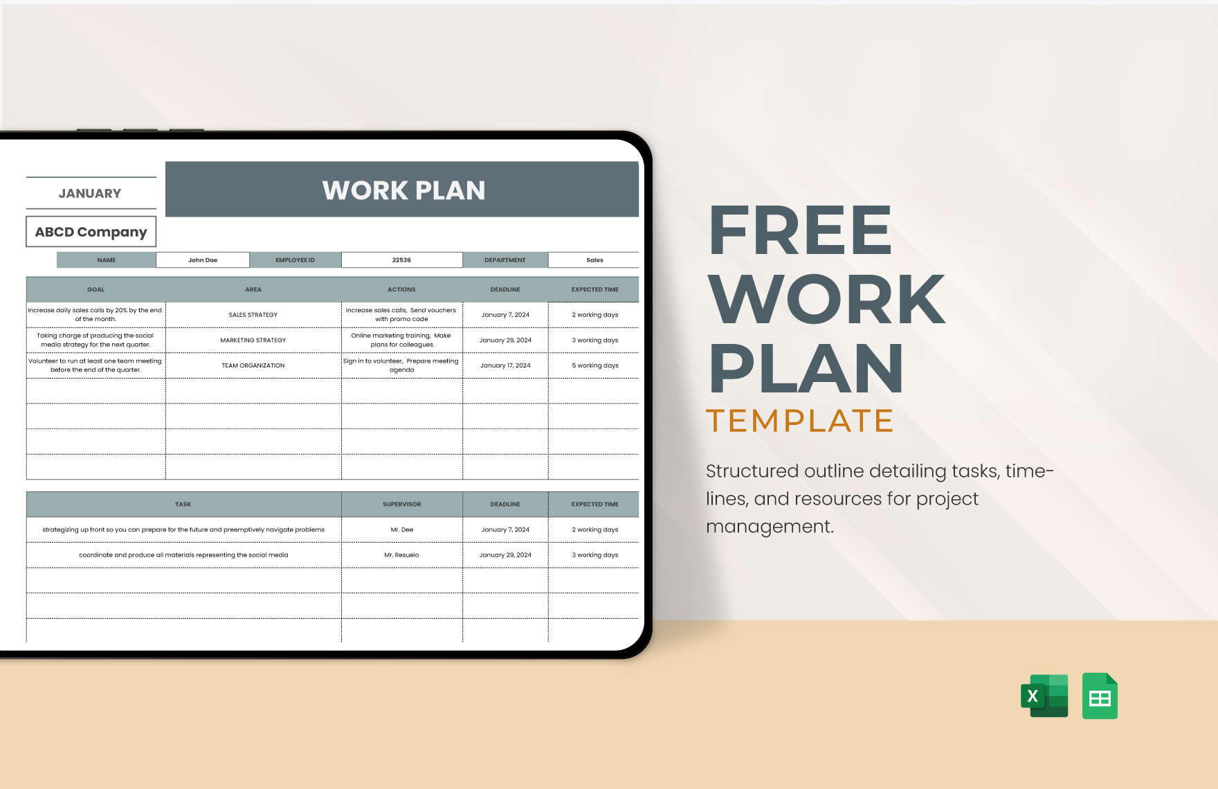 Work Plan Template