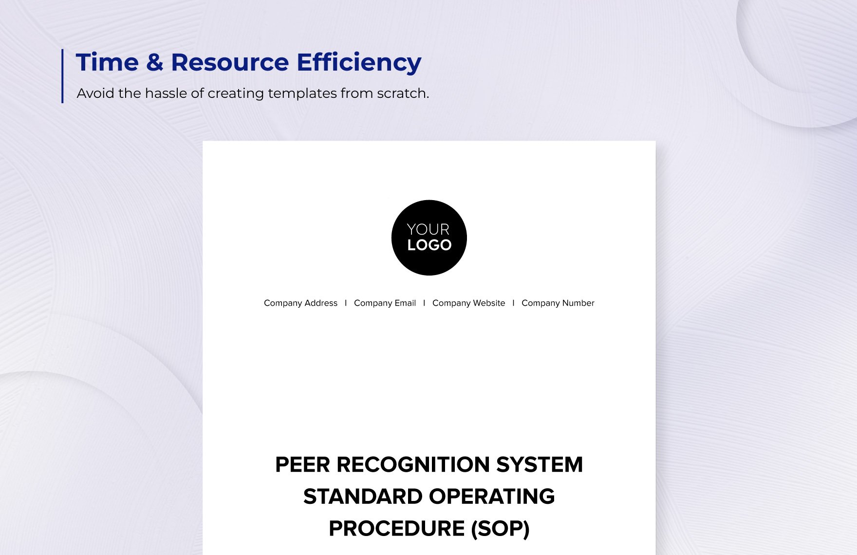 Peer Recognition System Standard Operating Procedure (SOP) HR Template