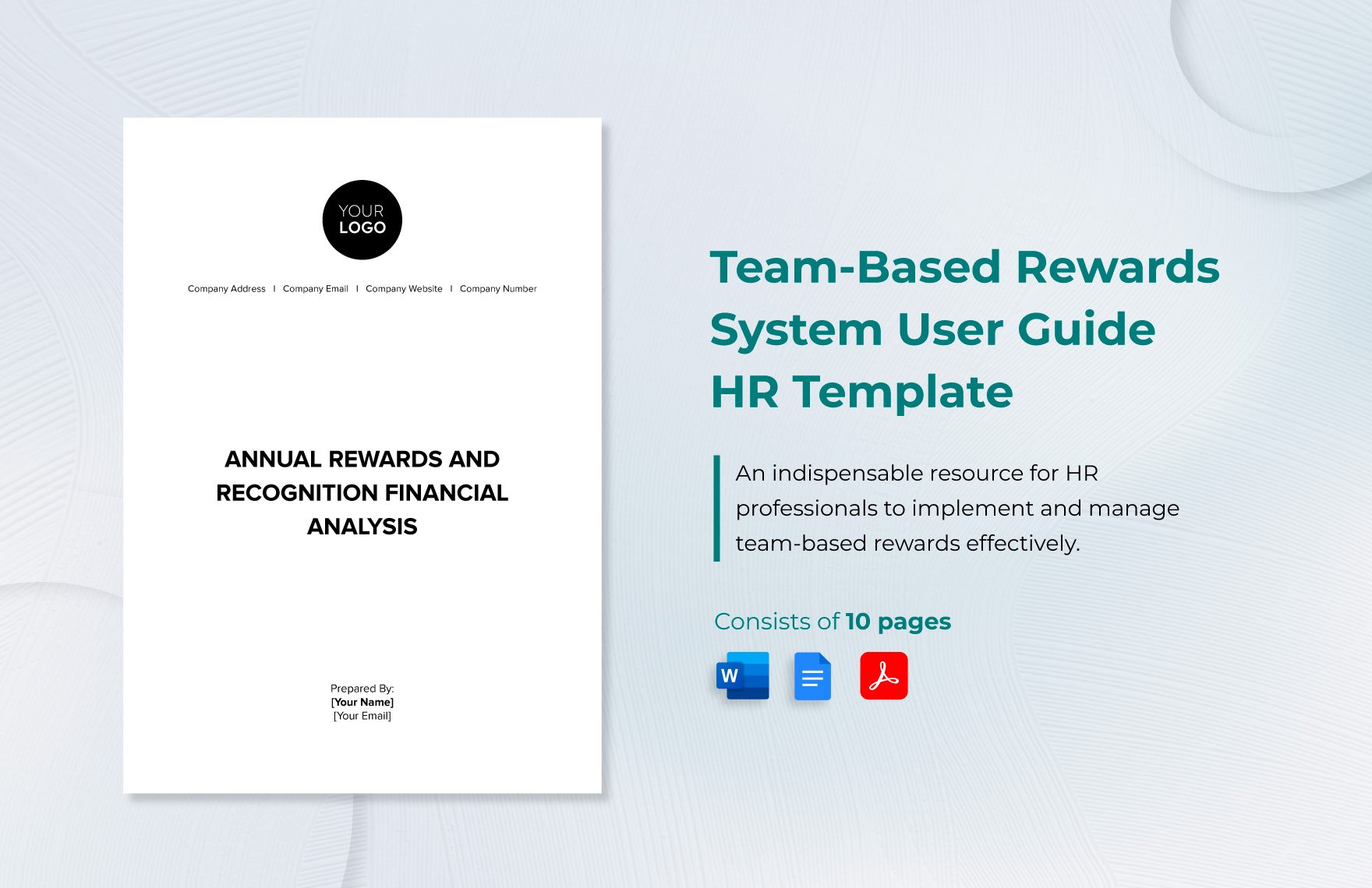 Team-Based Rewards System User Guide HR Template