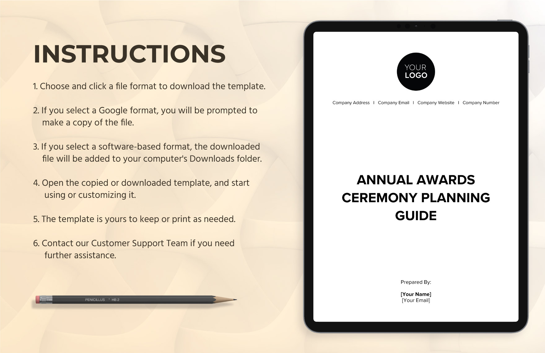 Annual Awards Ceremony Planning Guide HR Template