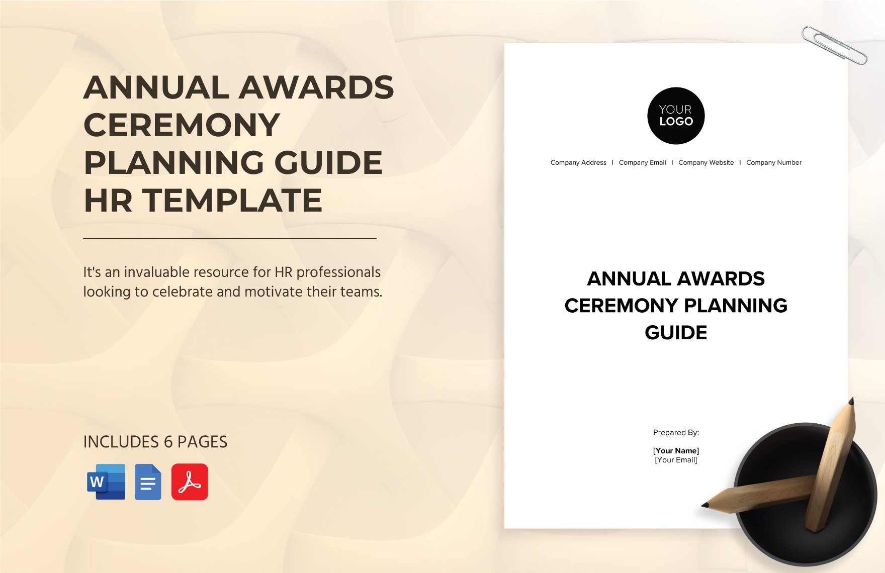 Annual Awards Ceremony Planning Guide HR Template