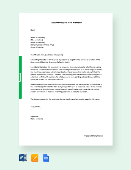 141 FREE Resignation Letter Templates In Google Docs Template