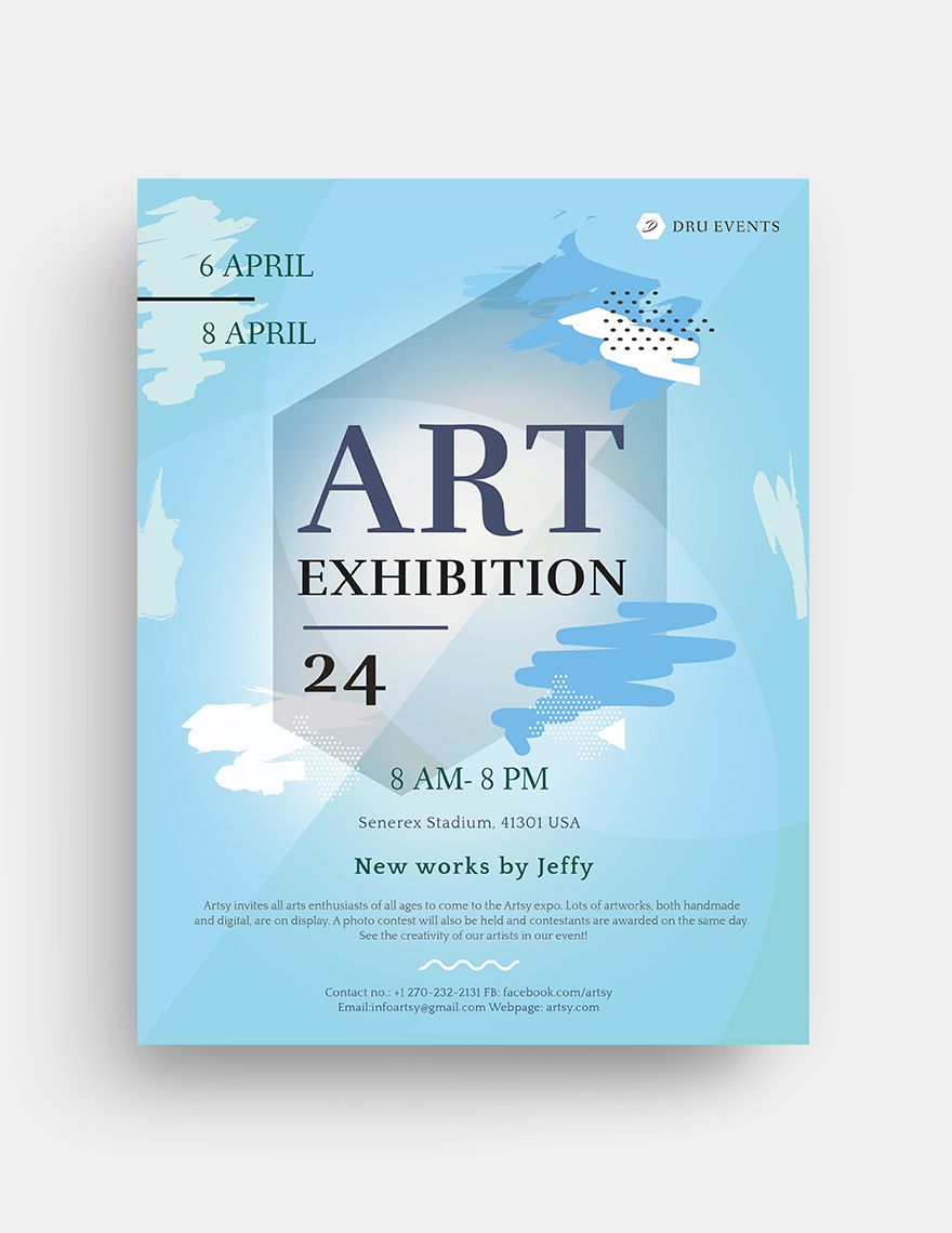 Art Exhibition Flyer Template Download In Word Google Docs 