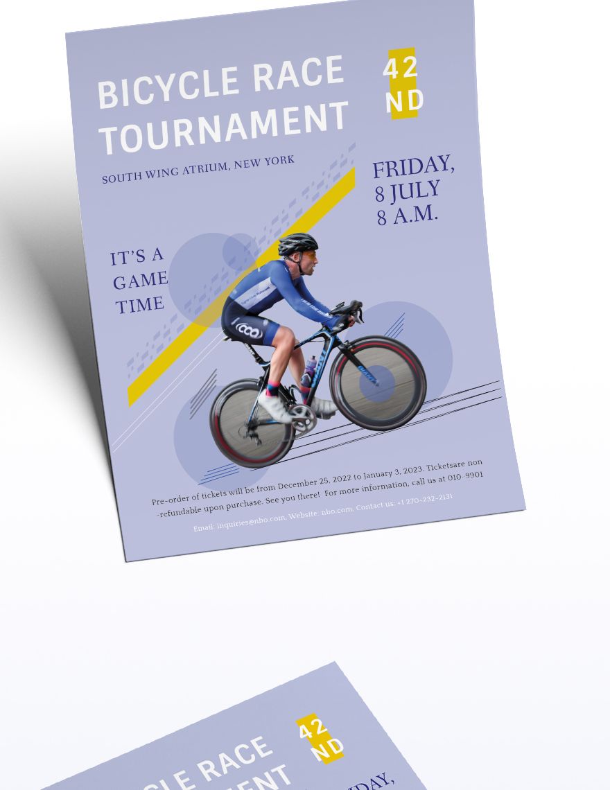 Bicycle Racing Flyer Template