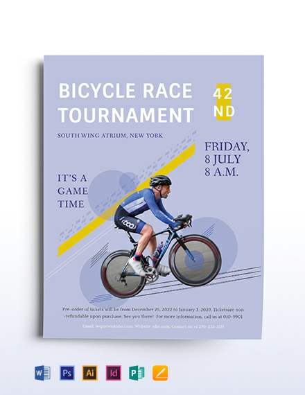 Free Bicycle Racing Flyer Template - Word (doc) 