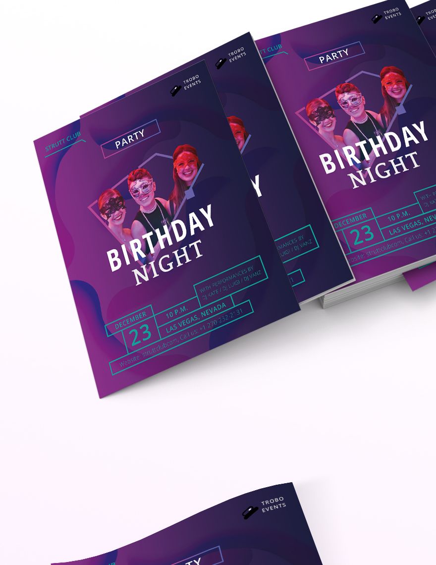 Birthday NightClub Flyer Template