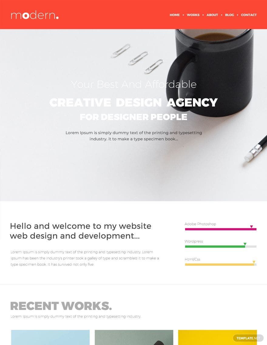 Design Portfolio Website Template
