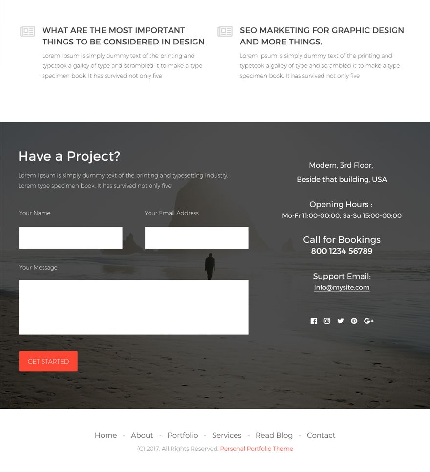 Design Portfolio Website Template