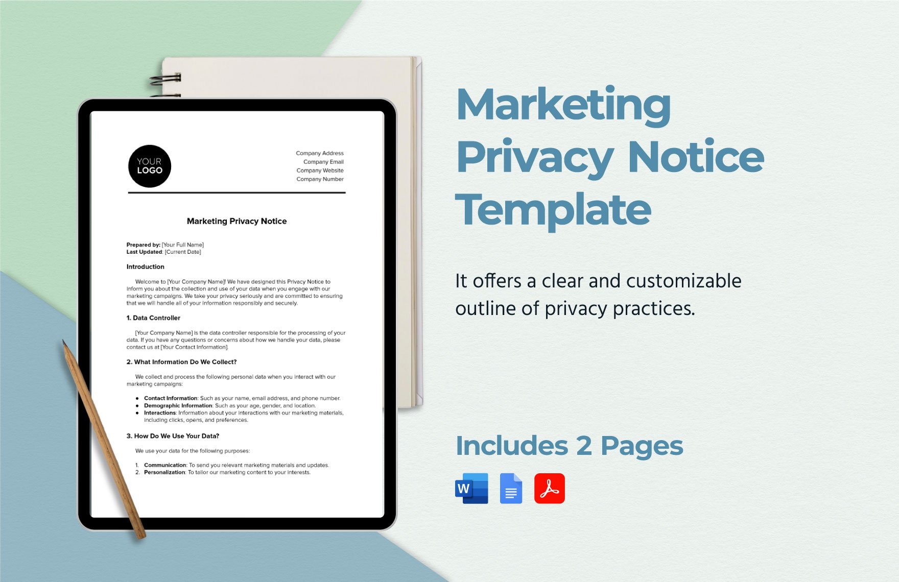 Marketing Privacy Notice Template
