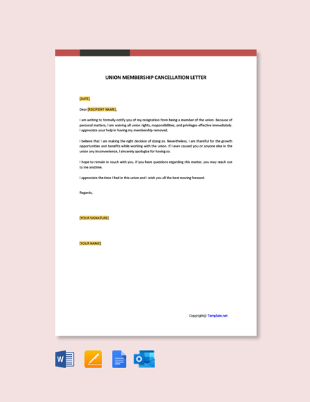 Gym Membership Cancellation Letter Template Free