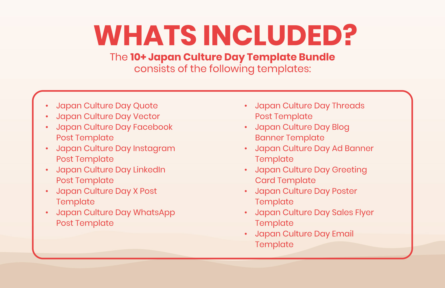 Japan Culture Day Bundle