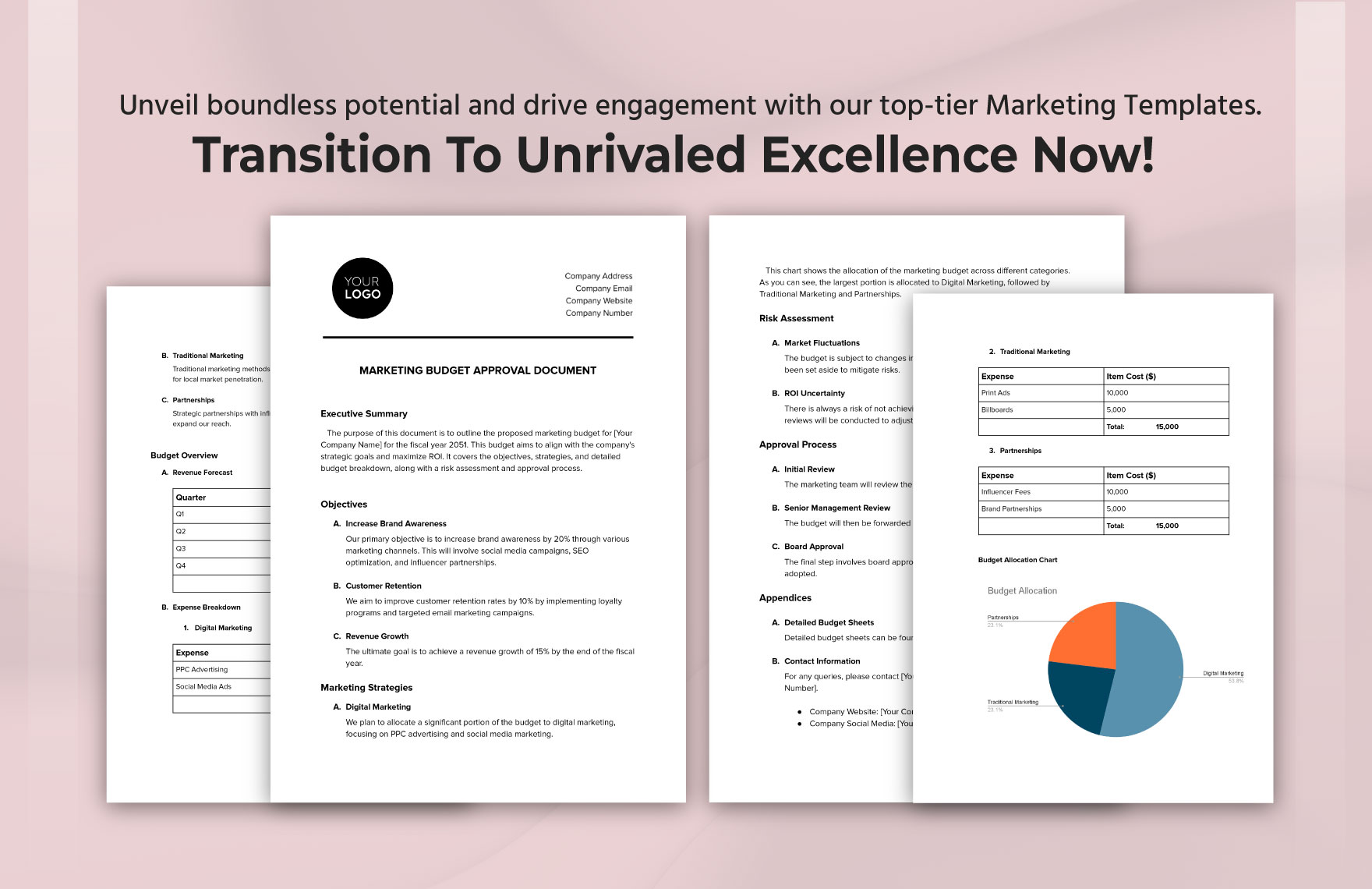 Marketing Budget Approval Document Template
