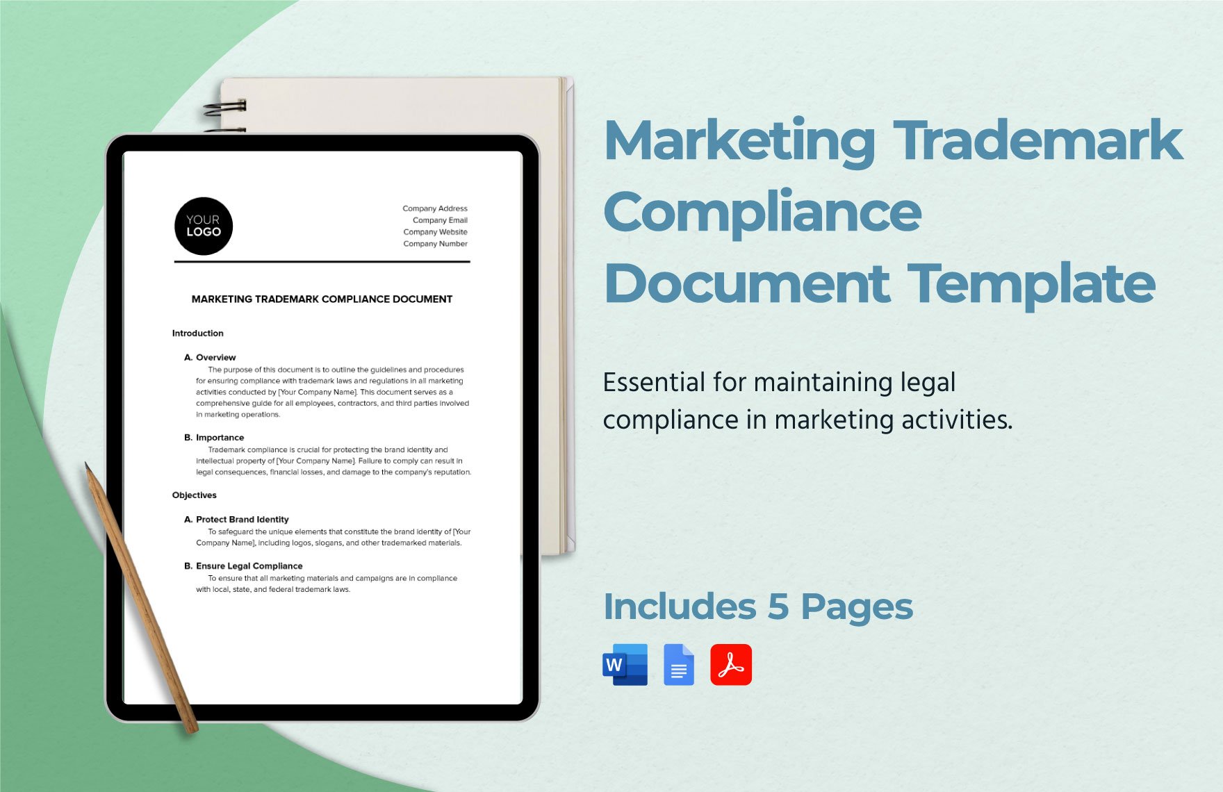 Marketing Trademark Compliance Document Template