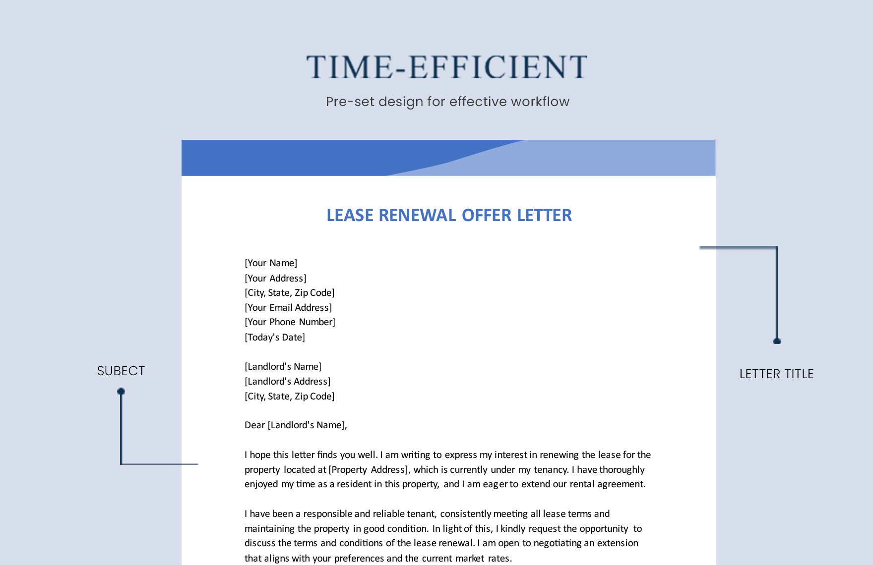 Lease Renewal Offer Letter