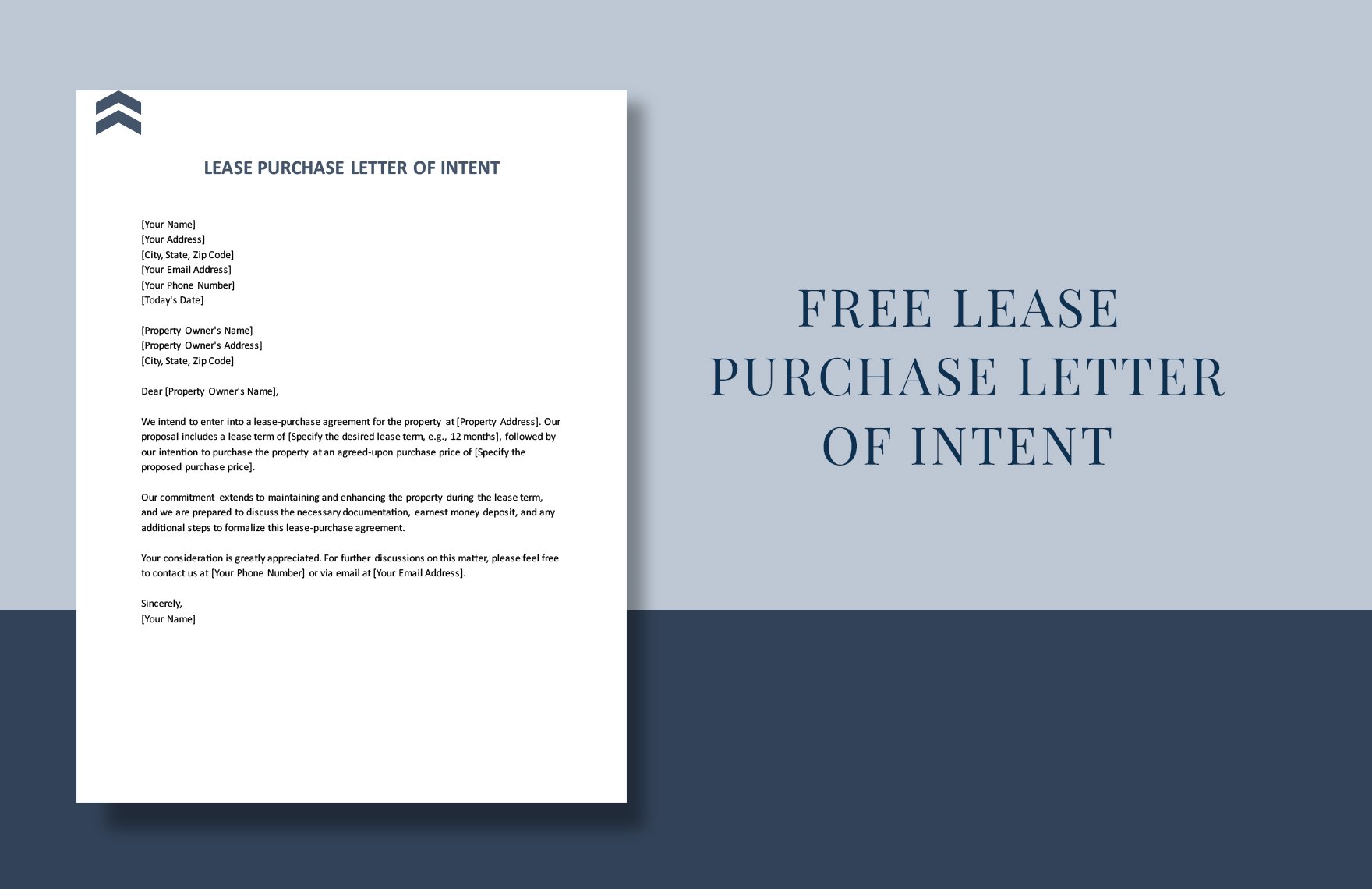 Lease Purchase Letter Of Intent