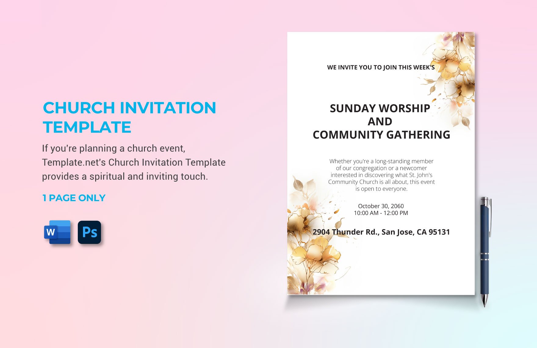 Church Invitation Template