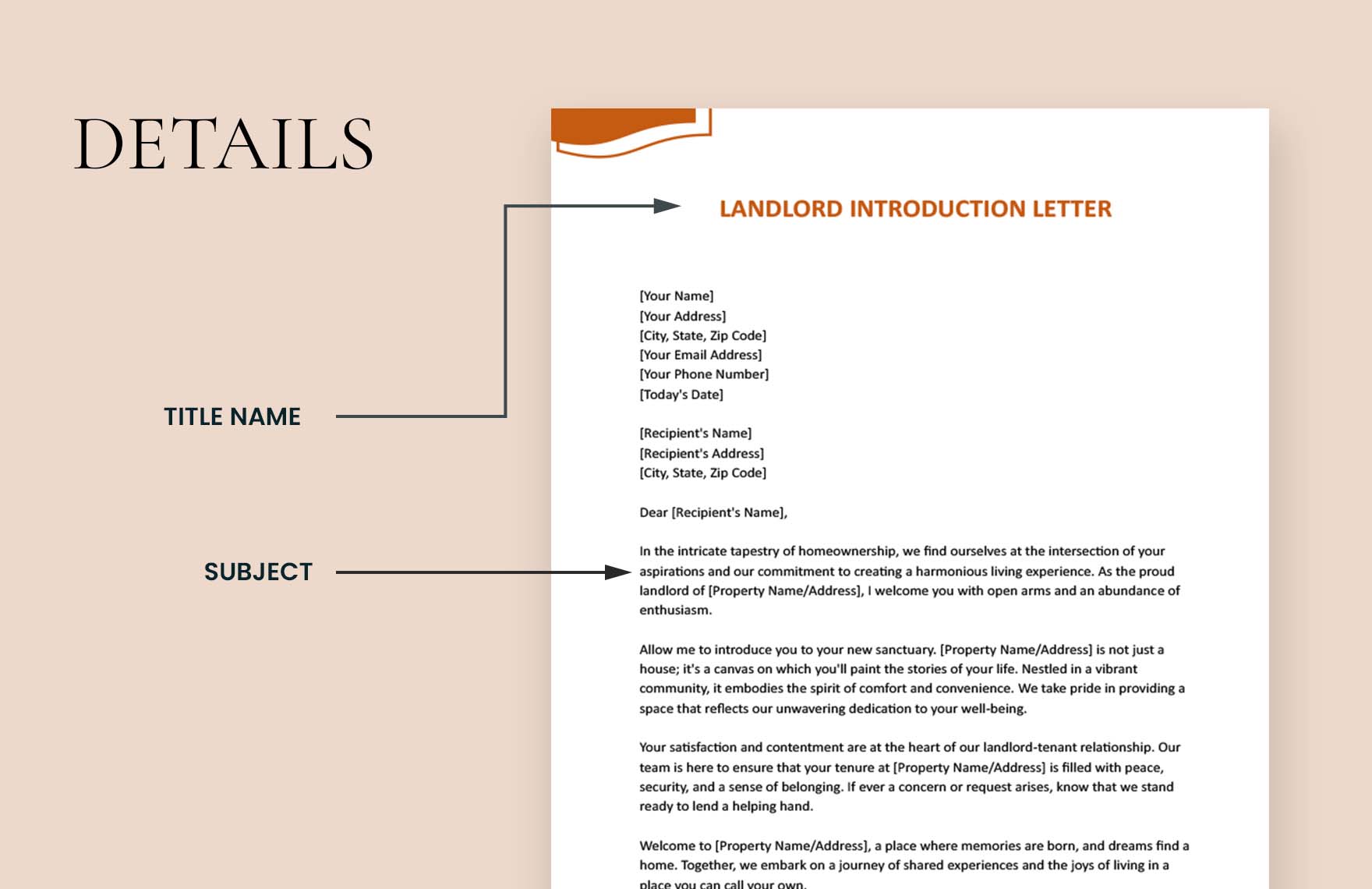 Landlord Introduction Letter
