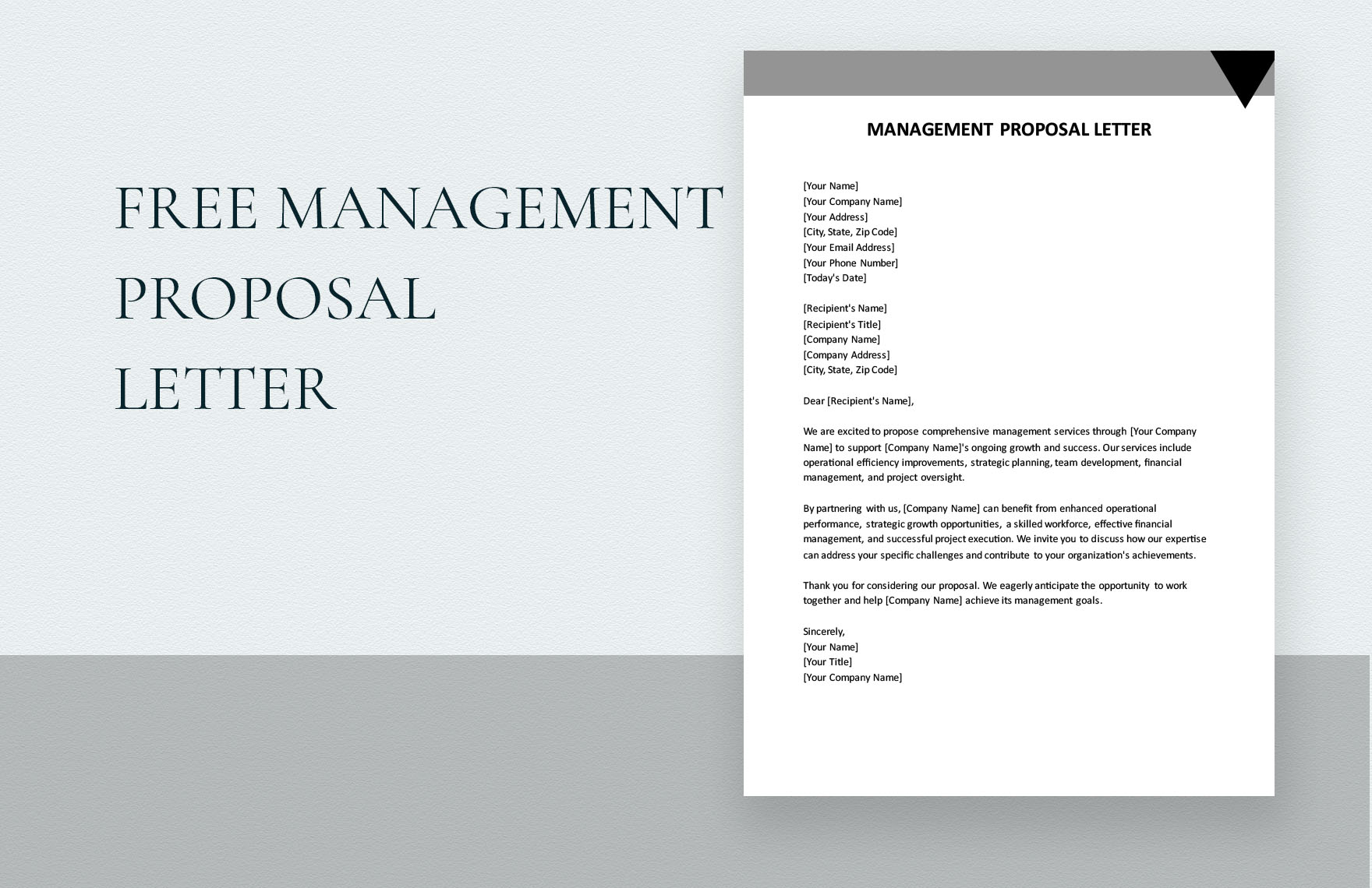 Management Proposal Letter