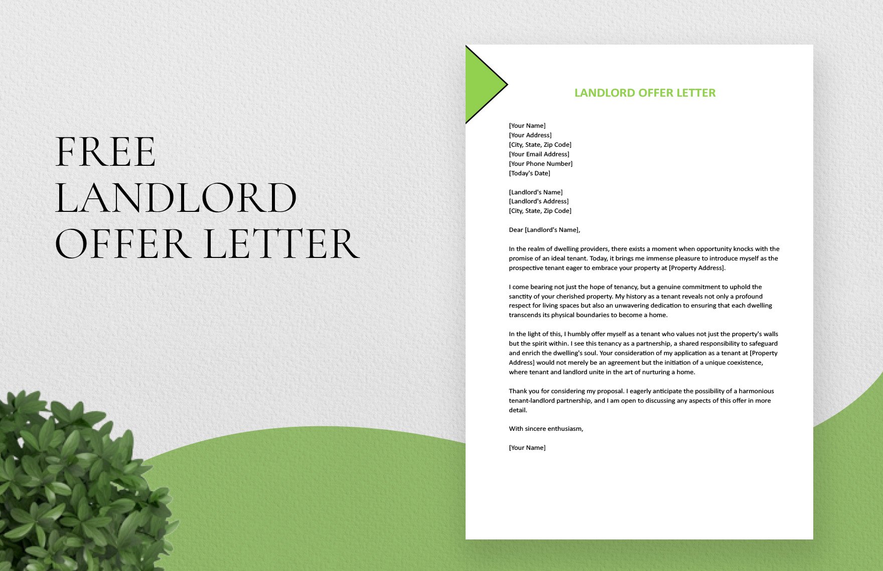Landlord Offer Letter
