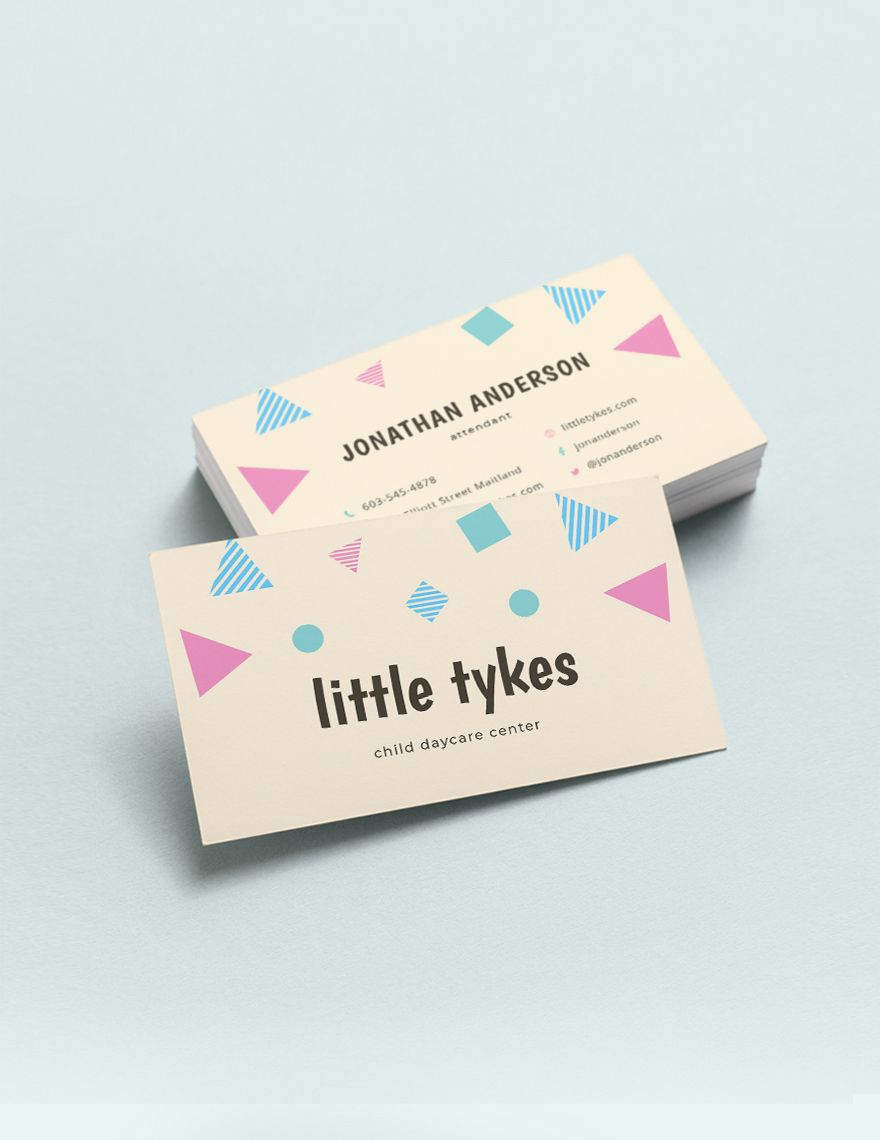 DayCare Business Card Template