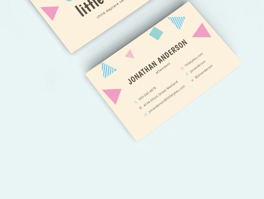 DayCare Business Card Template