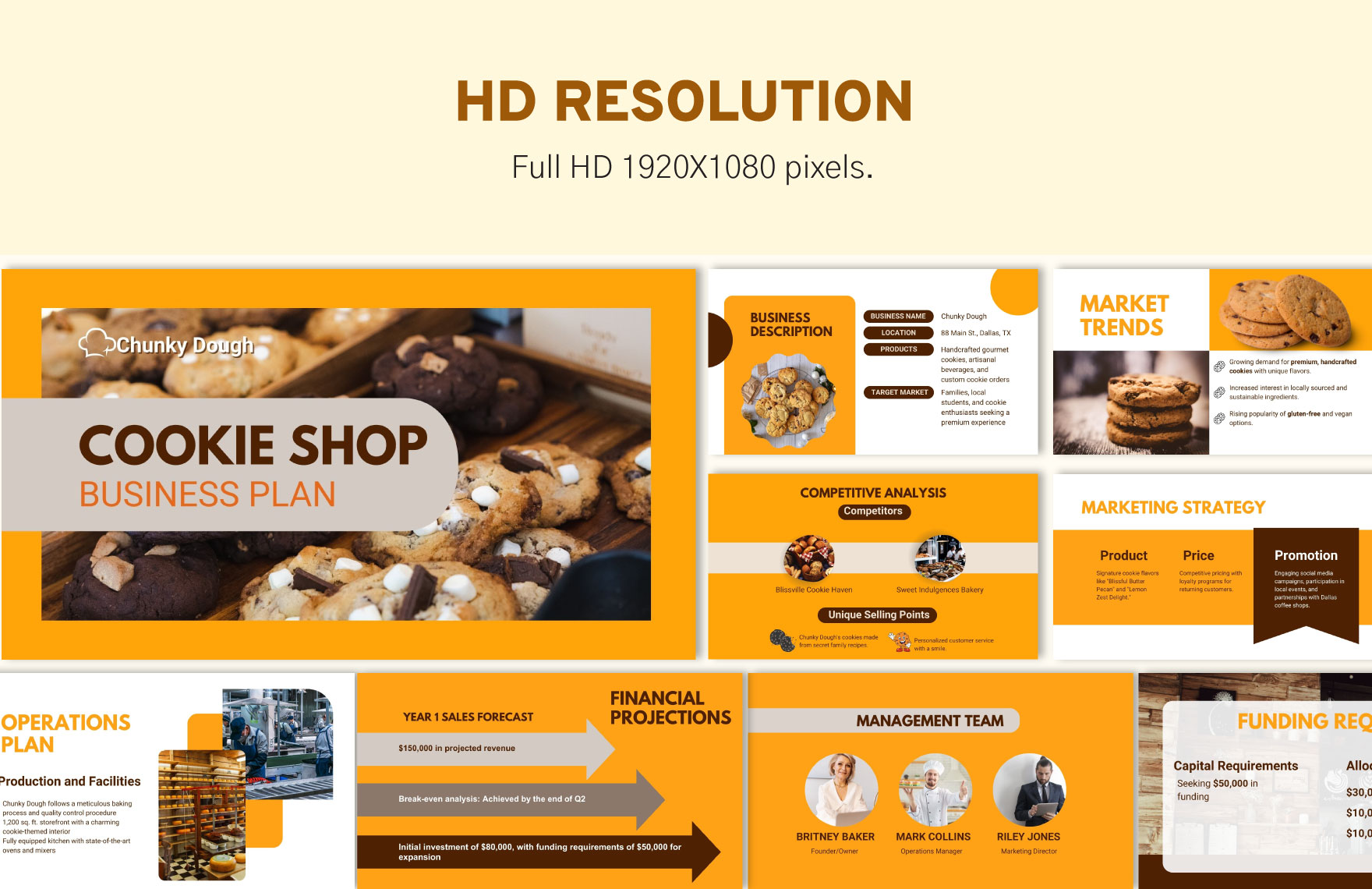 Cookie Shop Business Plan Template