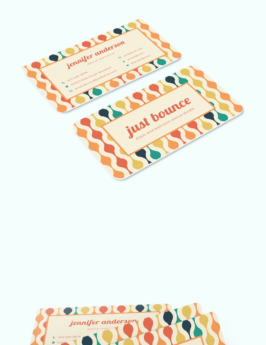Funky Business Card Template