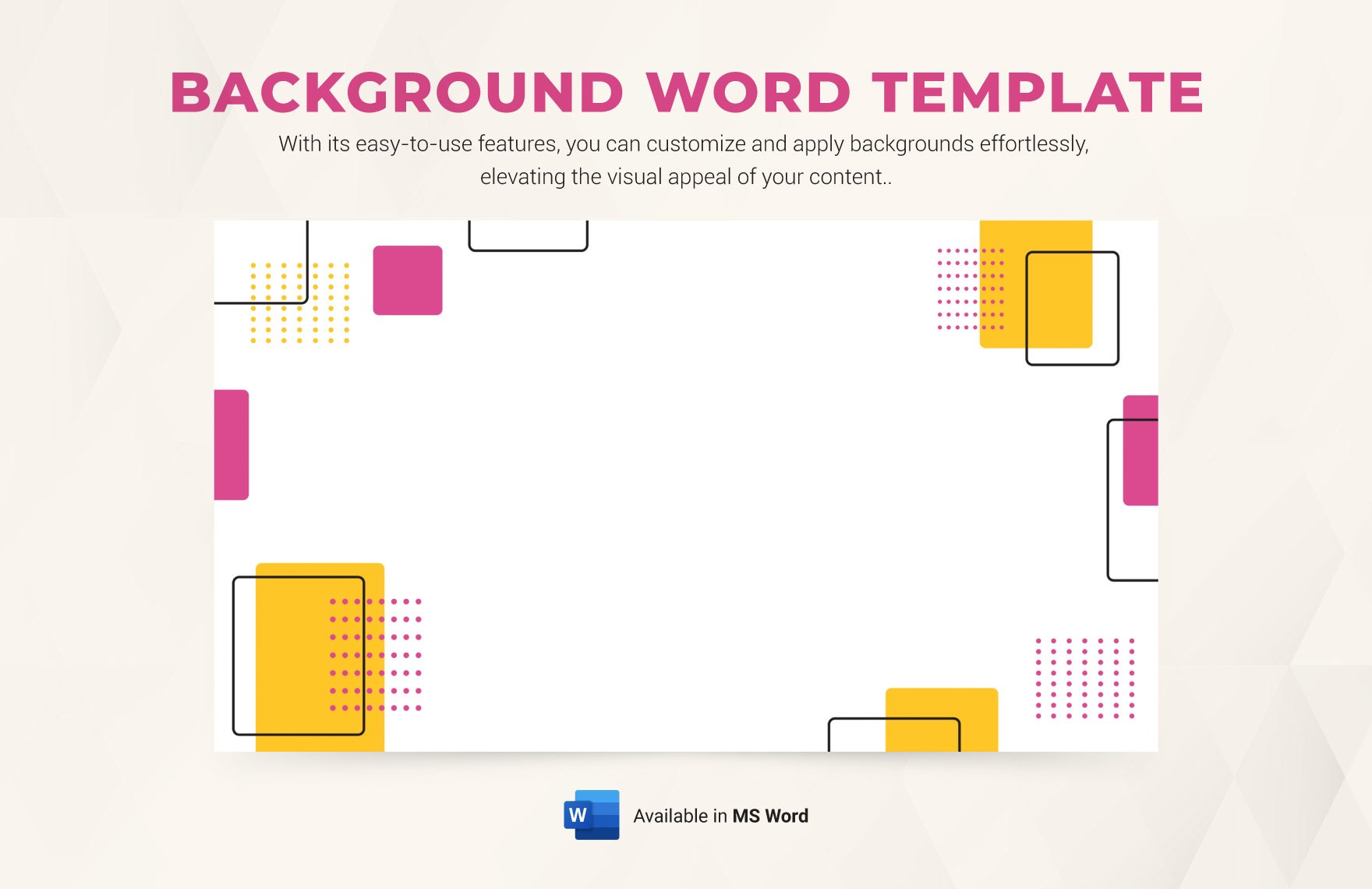 Background Word Template