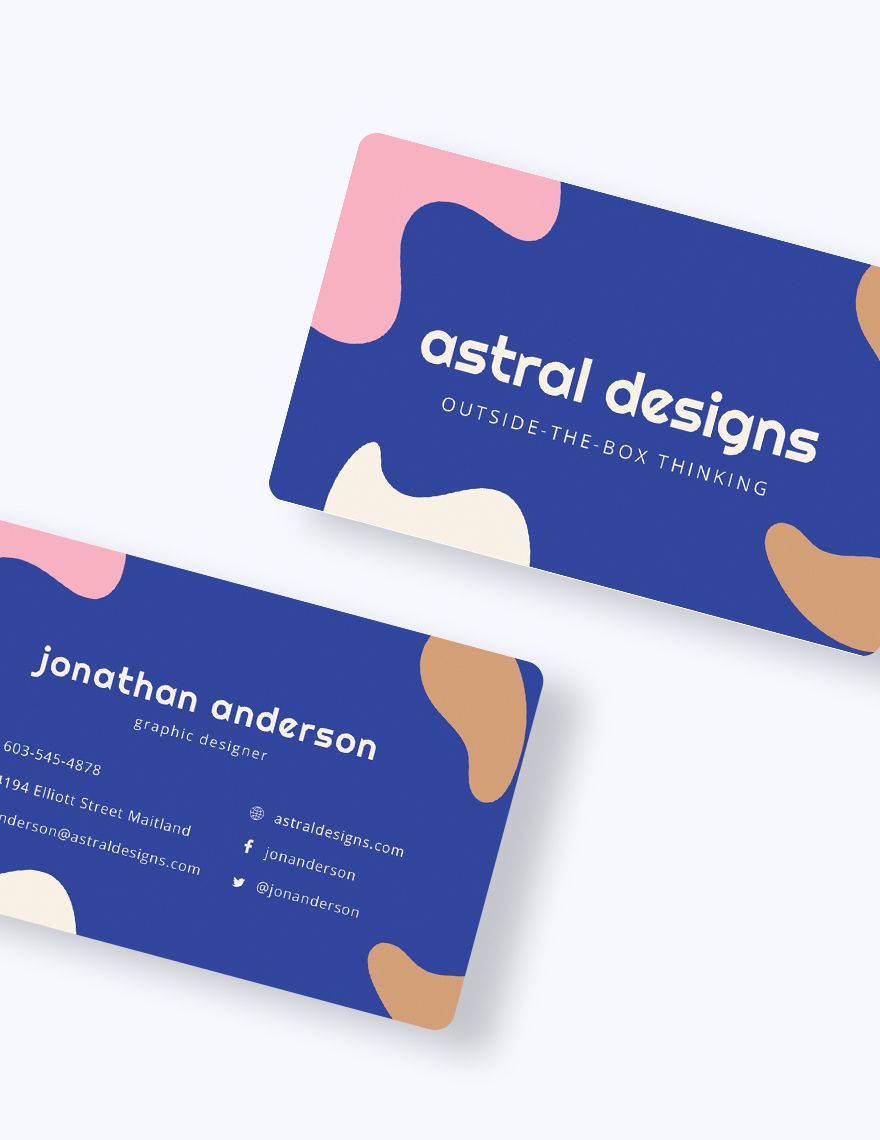 Graphic Design Business Card Template
