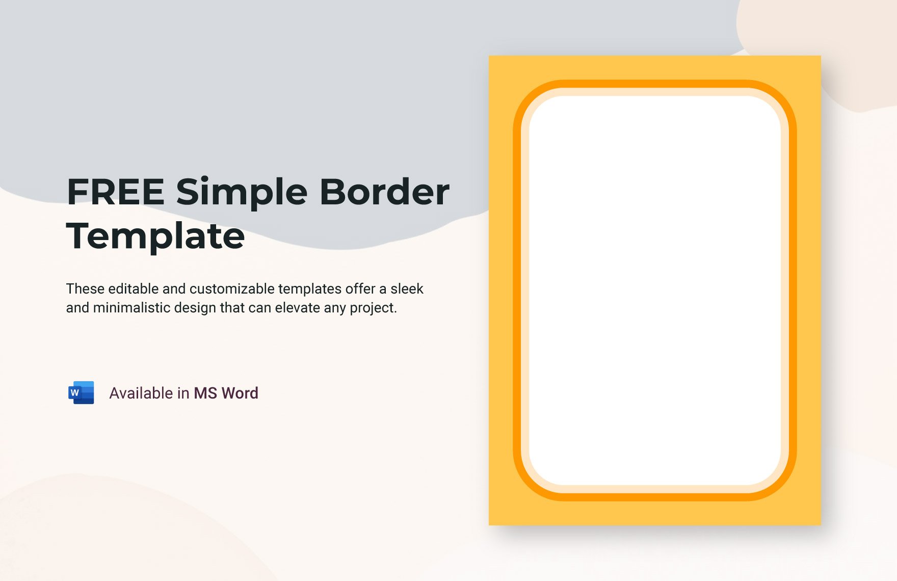 simple border templates