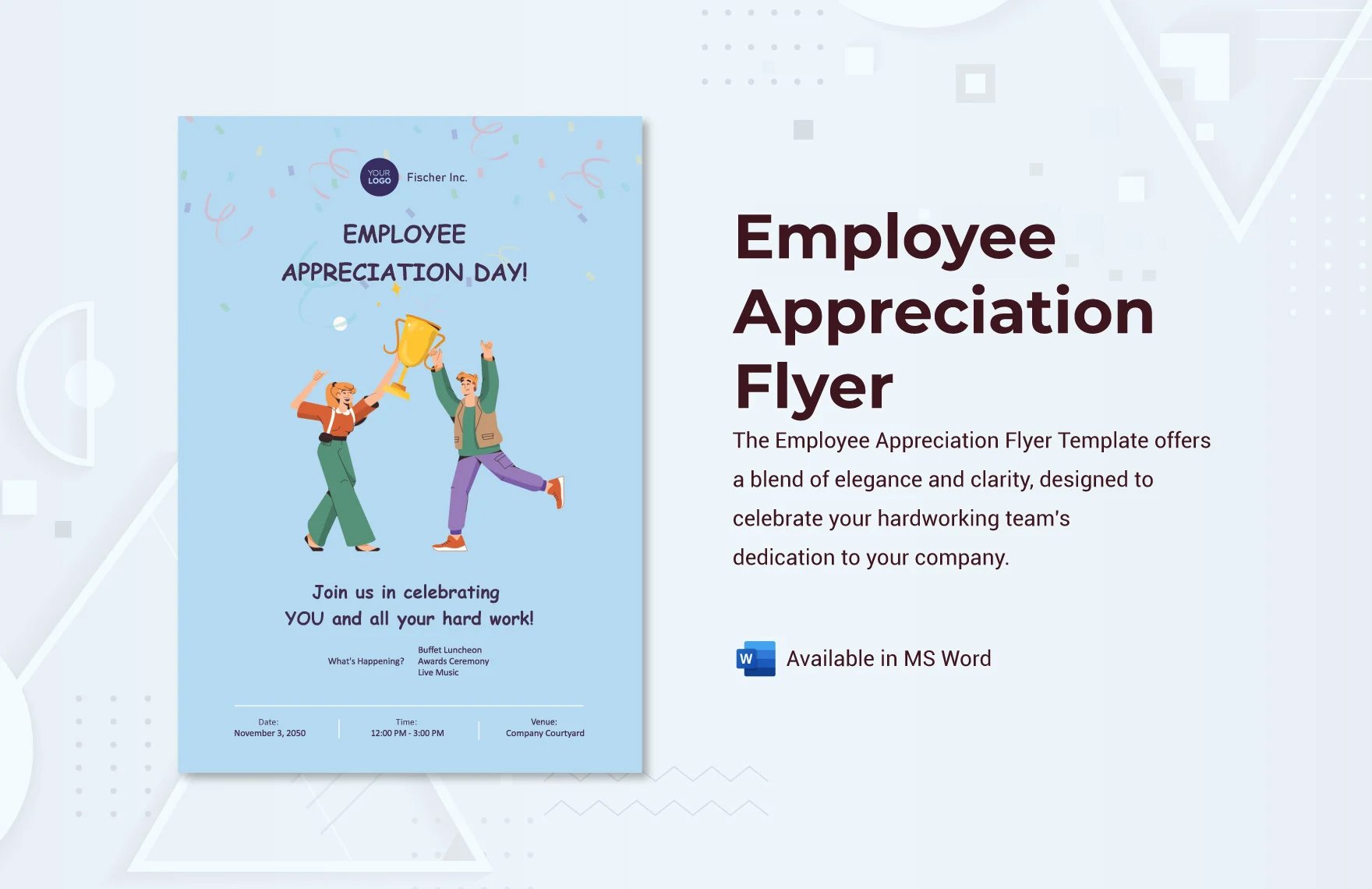 Free Employee Appreciation Flyer Template in Word
