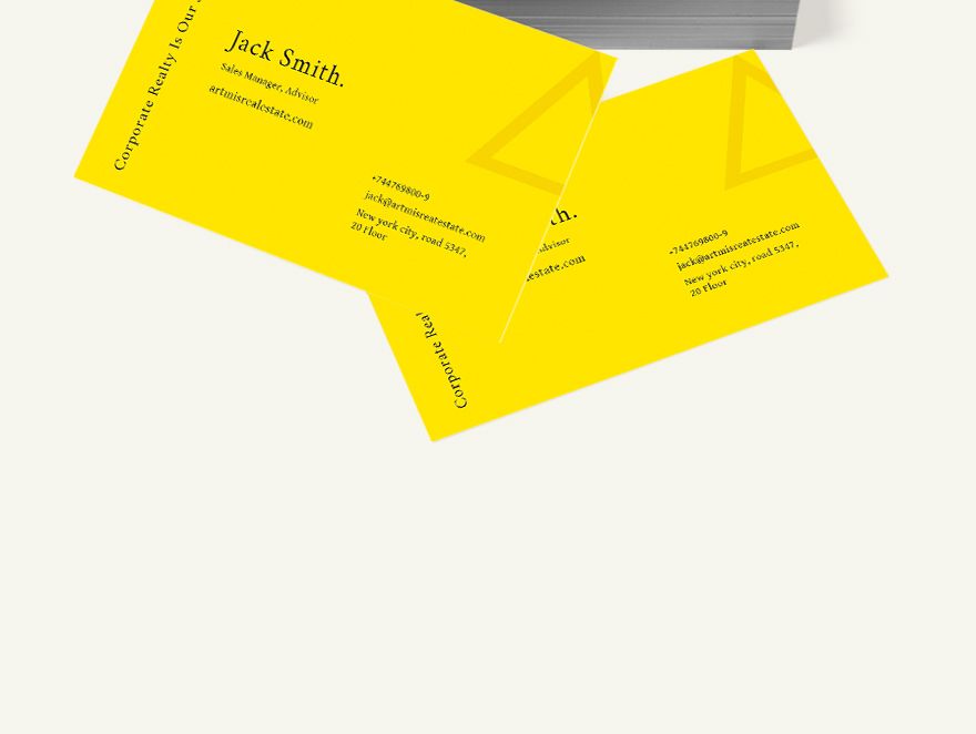Commercial Property Management Business Card Template