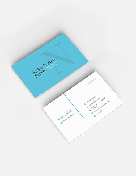 Real Estate Agent Business Card Template Word Psd Apple