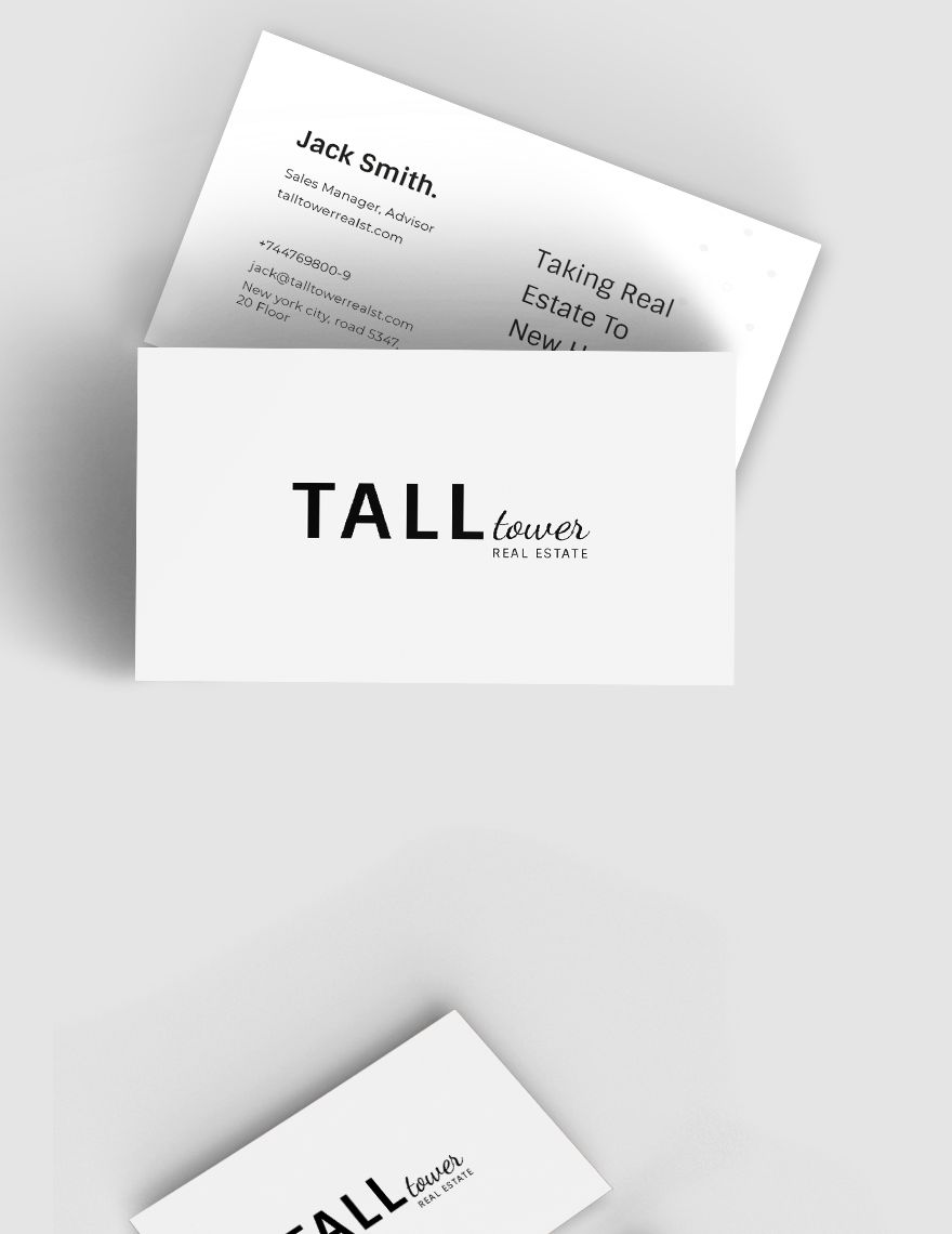 Real Estate Sales Experts Business Card Template